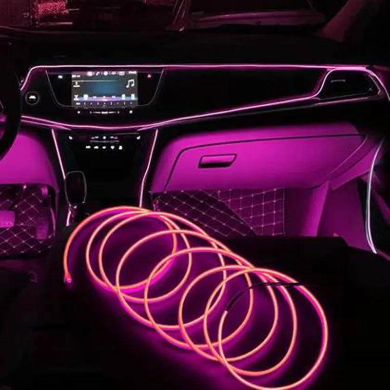 Flexible Neon Light 1M/2M/3M/5M/10M EL Wire Led Neon Dance Party Atmosphere Decor Lamp RopeTube Waterproof Multicolor Led Strip
