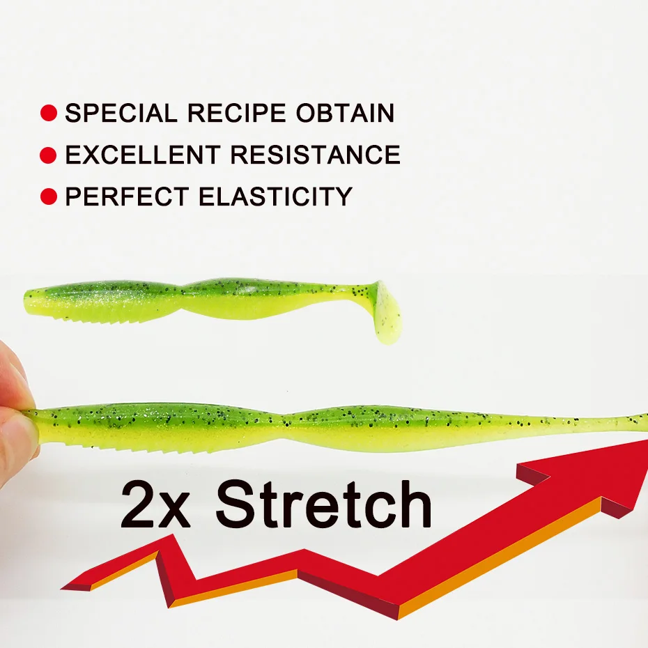 ESFISHING Soft Fishing Lures Spiner Shad 100mm125mm Spindle Jigging SwimBait Pesca Zander Pike Perch Walleye