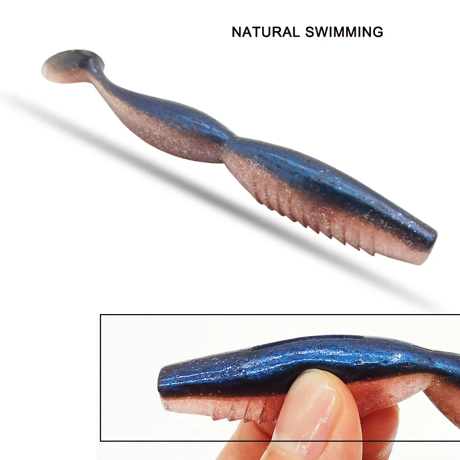 ESFISHING Soft Fishing Lures Spiner Shad 100mm125mm Spindle Jigging SwimBait Pesca Zander Pike Perch Walleye