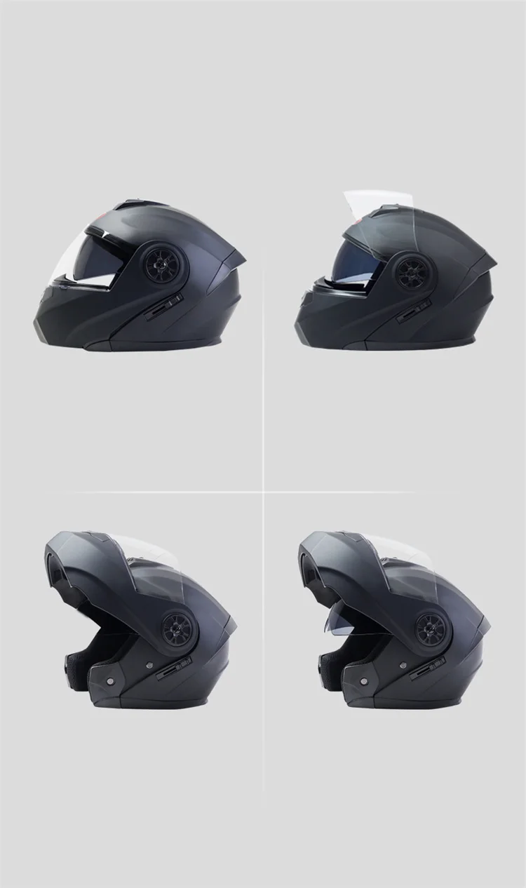 BLD Modular Dual Lens Motorcycle Helmet Safety Downhill Flip Up Helmets Professional Motocross Racing Full Face Casco Moto