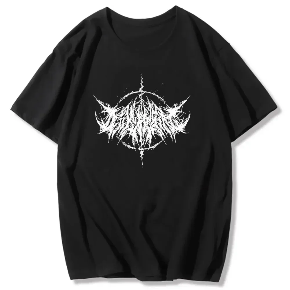 Women T-shirt 90s Vintage Hip Hop Streetwear Kawaii Fashion Casual Tops Men's T Shirt Lightning Letter Print Y2K Goth Punk