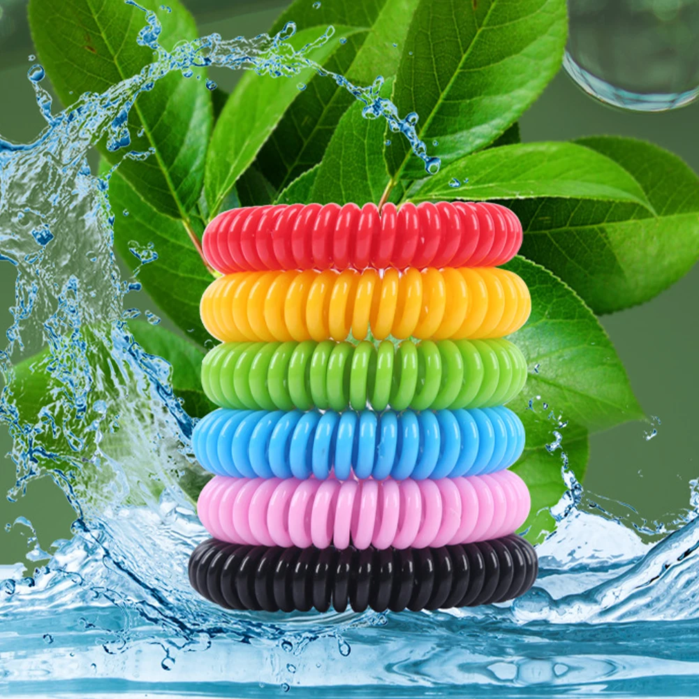 10 Pack Mosquito Repellent Bracelets Natural Mosquito Repellent DEET-Free Waterproof Mosquito Bracelet for Adults Kids