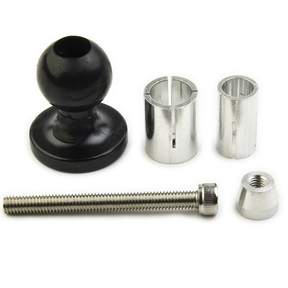 Motorcycle Bike Aluminum Mount Fork Stem Base Set W/ Ball Head For RAM Mount Compatible With A Variety Of Connecting Rod/bracket