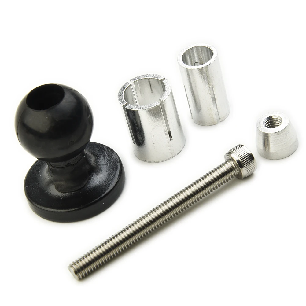 Motorcycle Bike Aluminum Mount Fork Stem Base Set W/ Ball Head For RAM Mount Compatible With A Variety Of Connecting Rod/bracket