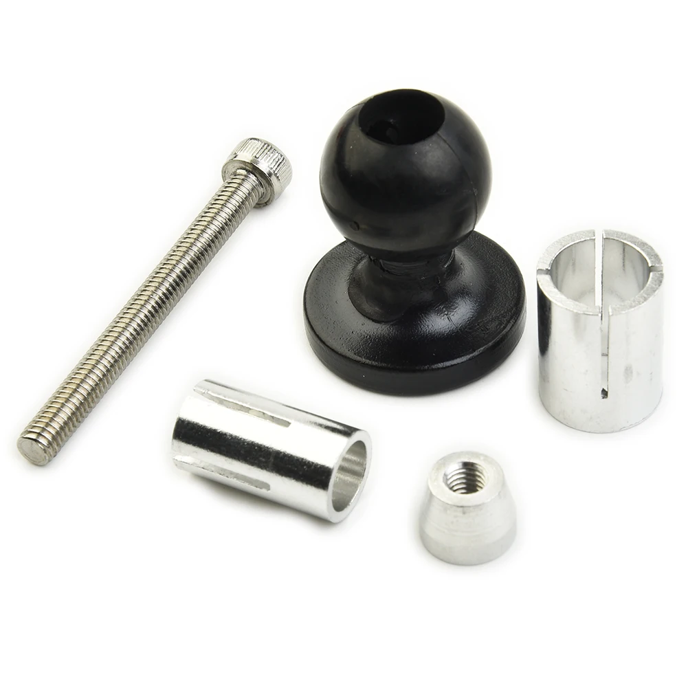 Motorcycle Bike Aluminum Mount Fork Stem Base Set W/ Ball Head For RAM Mount Compatible With A Variety Of Connecting Rod/bracket