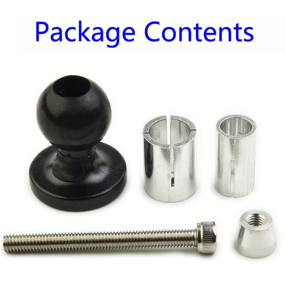 Motorcycle Bike Aluminum Mount Fork Stem Base Set W/ Ball Head For RAM Mount Compatible With A Variety Of Connecting Rod/bracket
