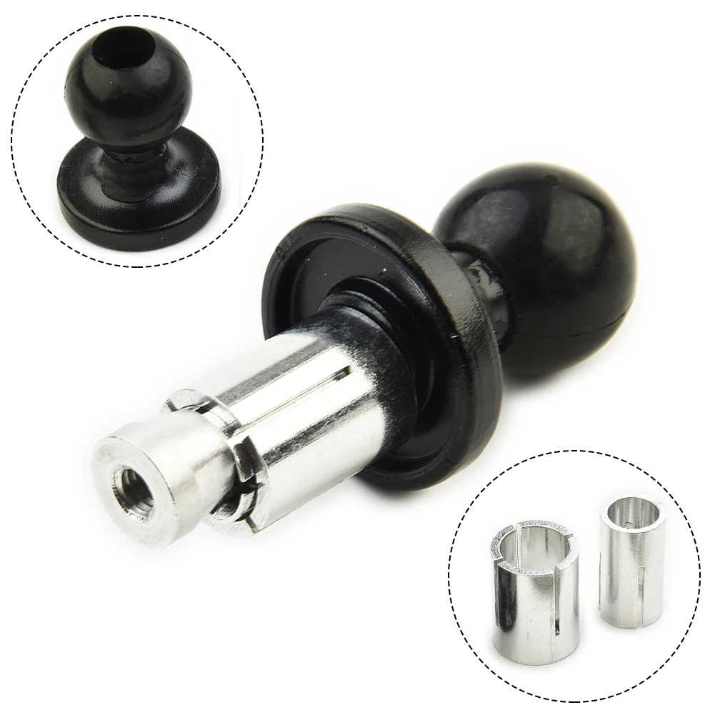 Motorcycle Bike Aluminum Mount Fork Stem Base Set W/ Ball Head For RAM Mount Compatible With A Variety Of Connecting Rod/bracket