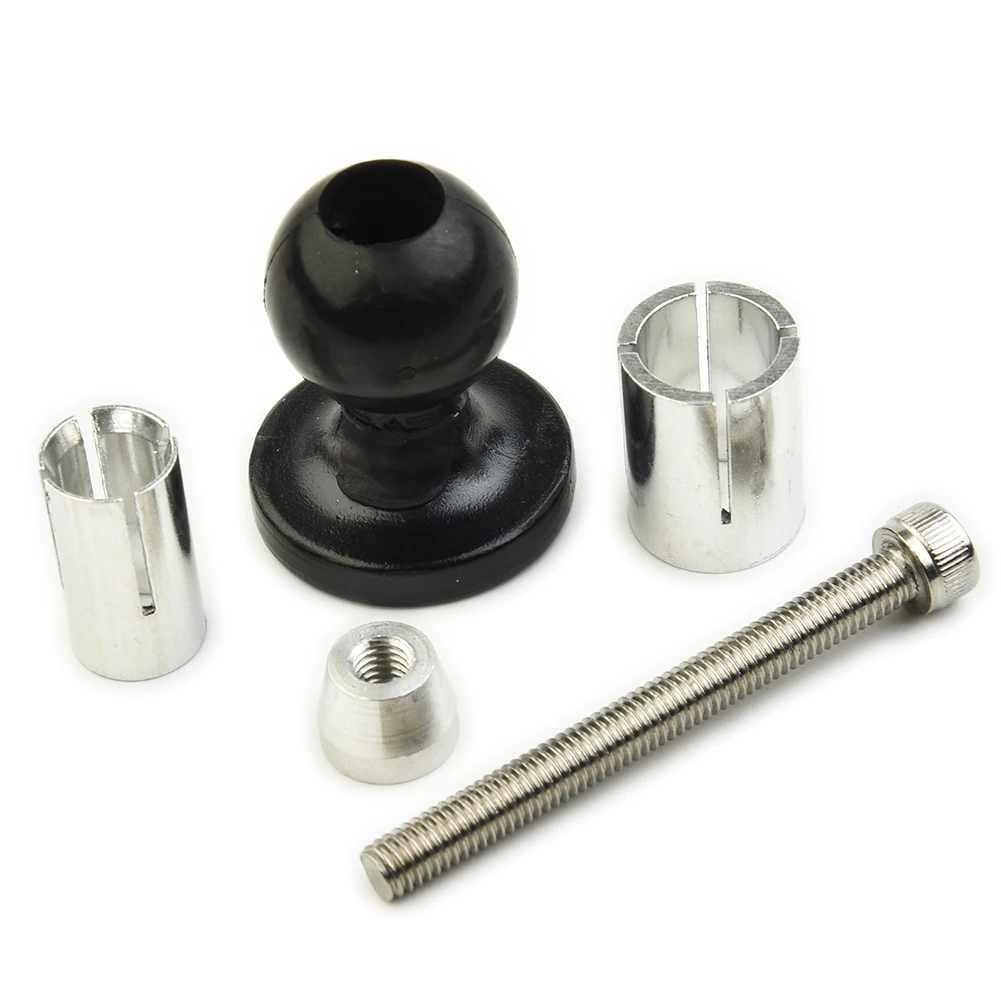 Motorcycle Bike Aluminum Mount Fork Stem Base Set W/ Ball Head For RAM Mount Compatible With A Variety Of Connecting Rod/bracket