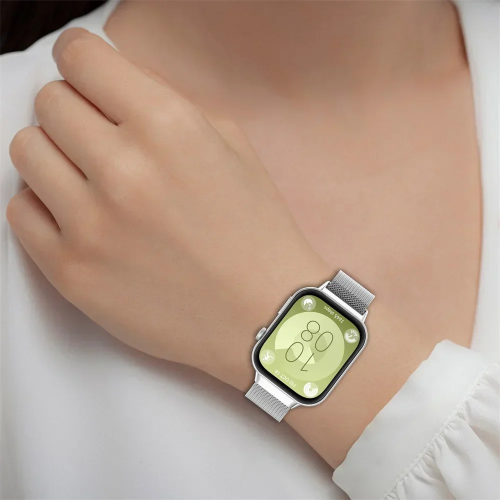 Milanese Loop Band For Huawei Watch FIT 3 Strap smart Magnetic stainless steel correa for Huawei fit3 2024 NEWEST Accessories