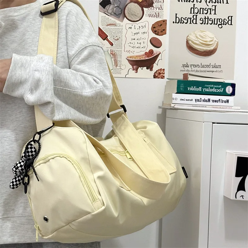 Large Crossbody Travel Tote Bags for Women 2024 Canvas Shoulder Messenger Bag Sports Yoga Satchels Fashion Woman Handbag