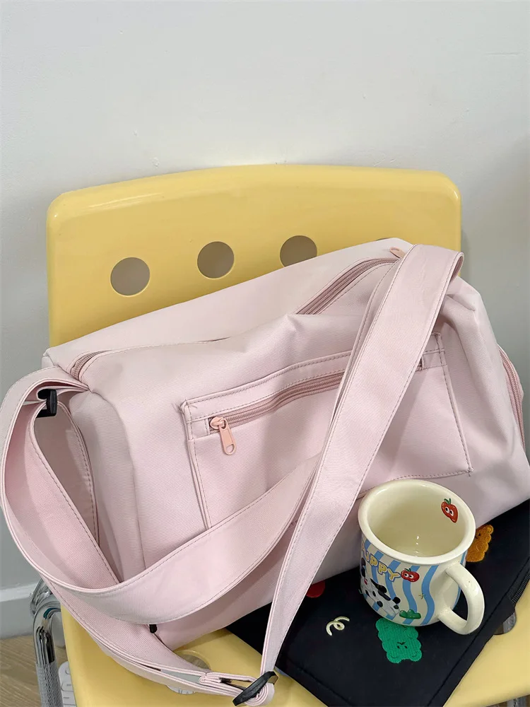 Large Crossbody Travel Tote Bags for Women 2024 Canvas Shoulder Messenger Bag Sports Yoga Satchels Fashion Woman Handbag