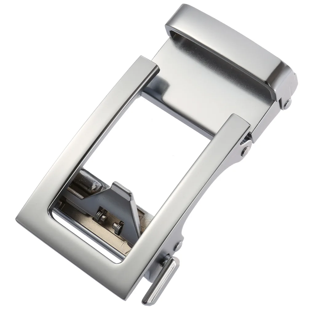 Suiatble For 30mm 31mm Leather Ratchet Belts Without Holes Men Alloy Metal Automatic Buckle