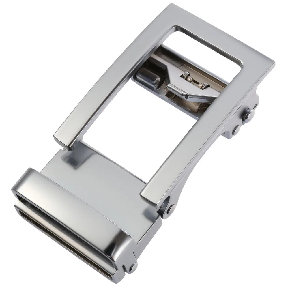 Suiatble For 30mm 31mm Leather Ratchet Belts Without Holes Men Alloy Metal Automatic Buckle
