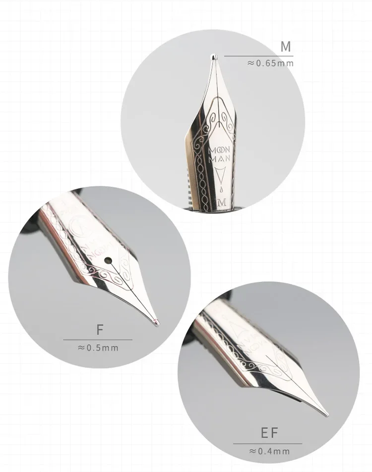 MAJOHN T5 Piston Fountain Pen Metal Iridium Nib EF/F/M 0.38/0.5/0.7mm Large-Capacity Writing Office Gifts Ink Pen