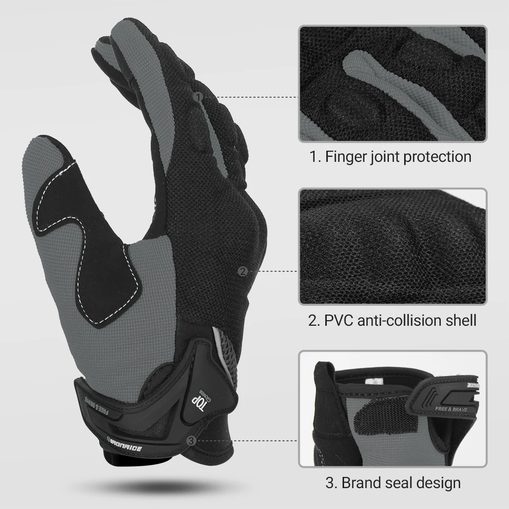 Motorcycle Gloves Moto Touch Screen Breathable Gloves Motorbike Racing Riding Bicycle Protective Guantes Summer Sports Glove