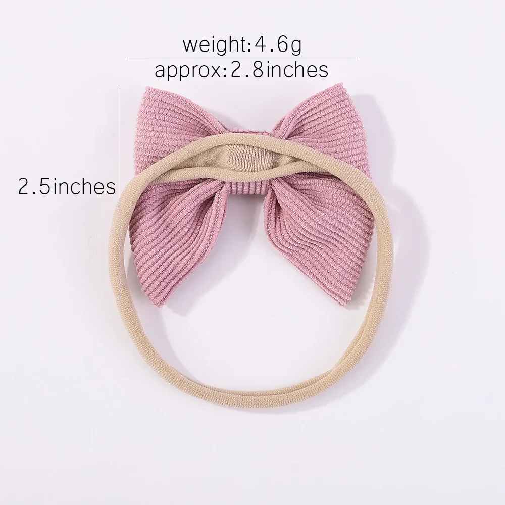 5Pcs/lot Baby Elastic Nylon Headband Newborn Lovely Flower Lace Bow Head Band for Girl Infant Toddler Soft Babe Hair Accessories