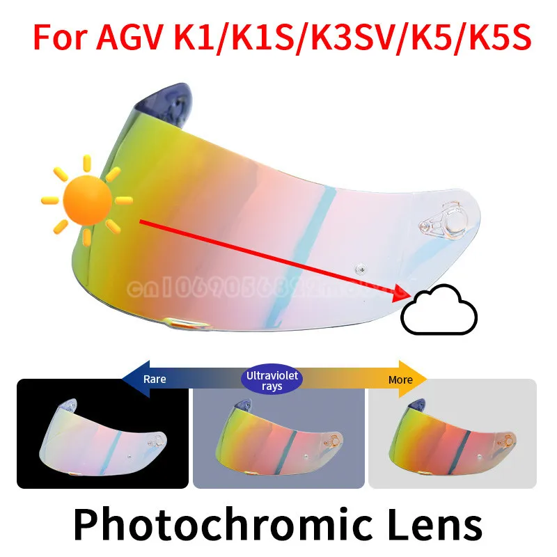 For AGV K5 K5S K5-S K3SV K1 K1S Compact ST Motorcycle Helmet Visor Lens Shield Glasses Full Face Pin Accesorios Para Moto Casque