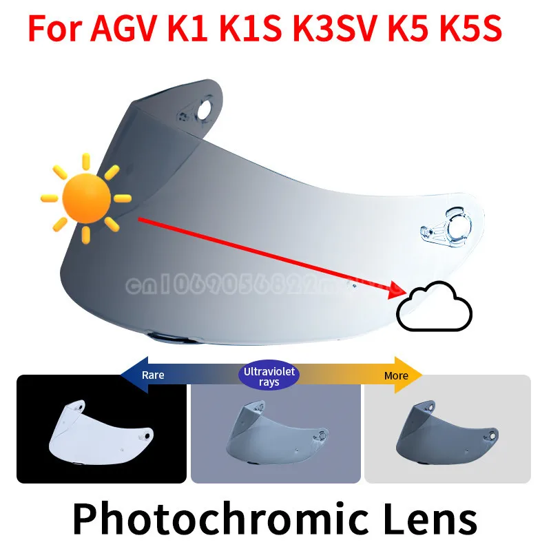 For AGV K5 K5S K5-S K3SV K1 K1S Compact ST Motorcycle Helmet Visor Lens Shield Glasses Full Face Pin Accesorios Para Moto Casque