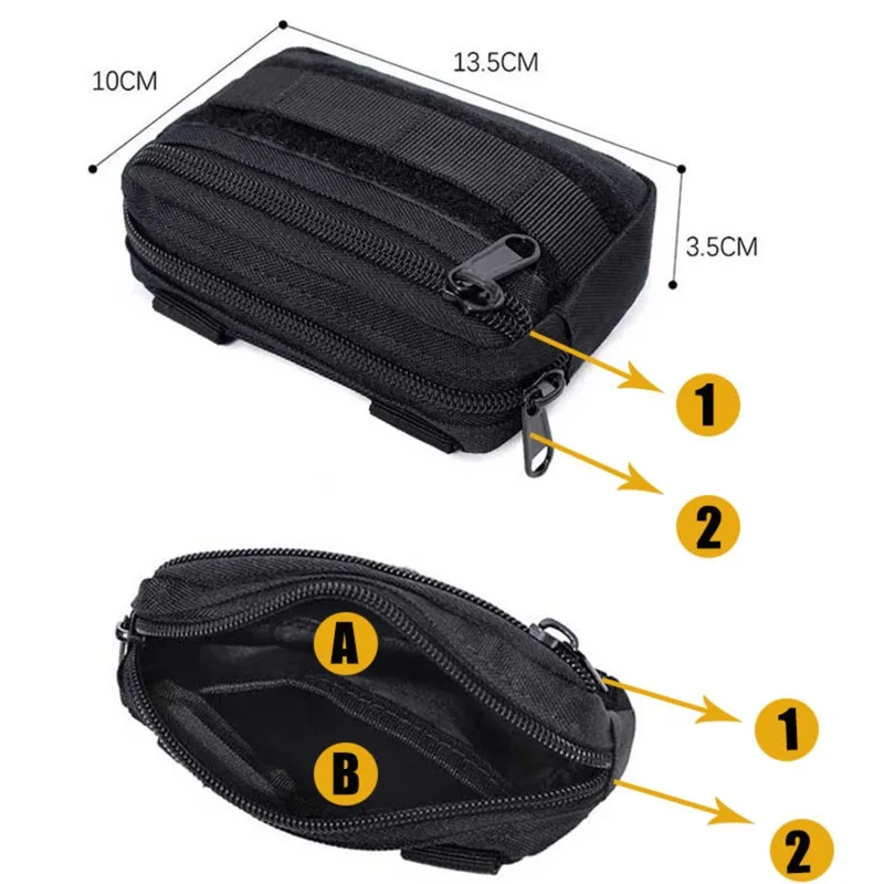 EDC Pack Men Molle Waist Belt Oxford Cloth Hip Pouch Fanny Pack Camping Hunting Accessories Utility Bag