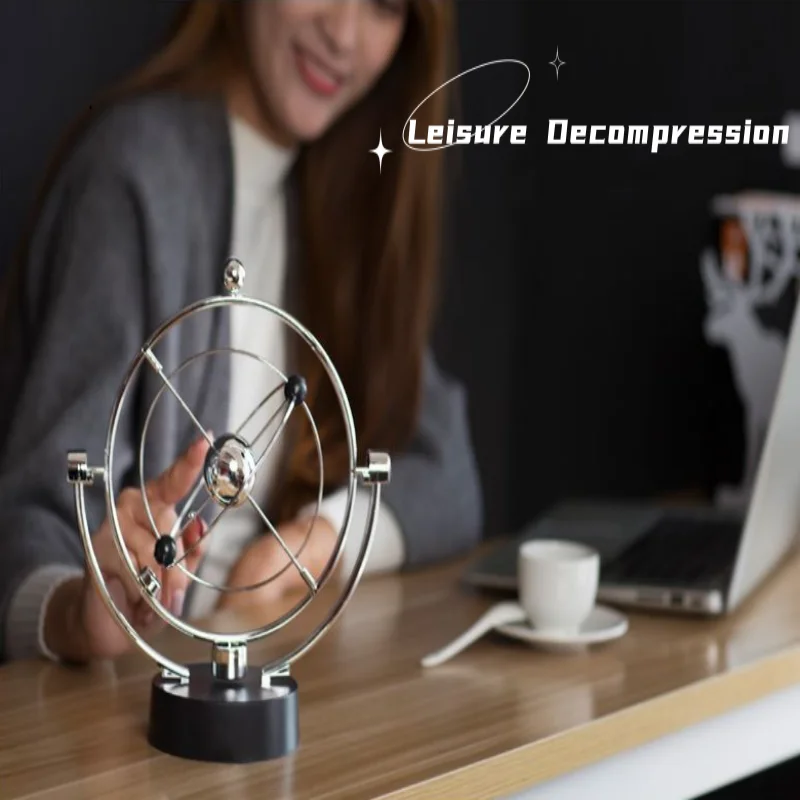 Celestial Orbital Otnament Office Desk Ornaments Galaxy Perpetual Motion Instrument Business Handicraft Ahaotic Ornaments Gifts