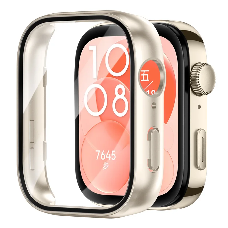 Glass+Case For Huawei Watch Fit 5 4 3 All-Around Screen Protector Hard PC Bumper Tempered Watch Case Huawei Watch Fit 5 4 Pro