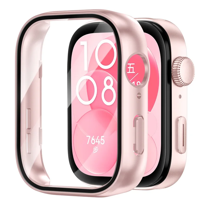Glass+Case For Huawei Watch Fit 5 4 3 All-Around Screen Protector Hard PC Bumper Tempered Watch Case Huawei Watch Fit 5 4 Pro