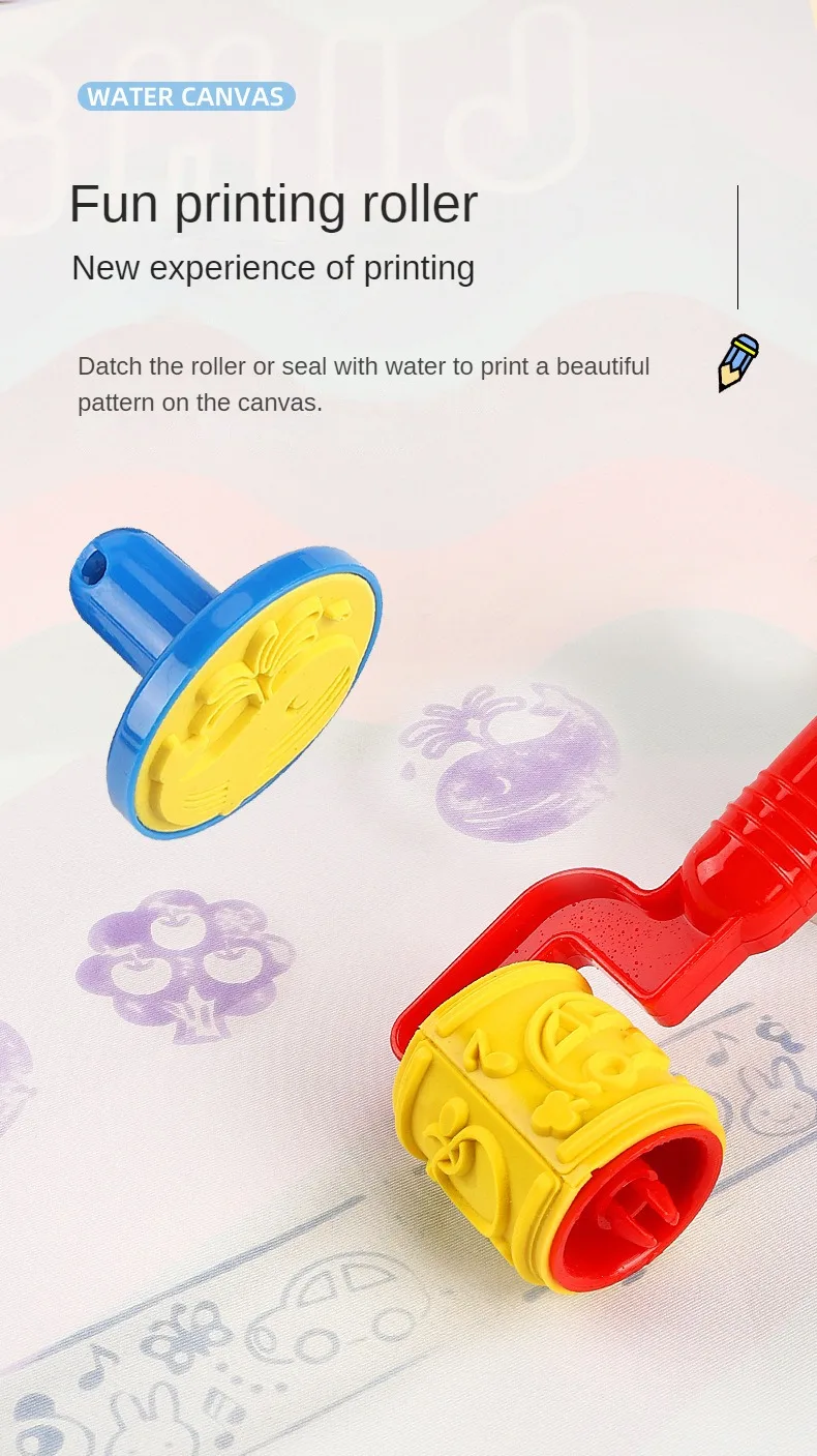 Magic Water Drawing Mat Reusable Doodle Painting Board with Pens Montessori Educational Toys for Kids Halloween Christmas Gift