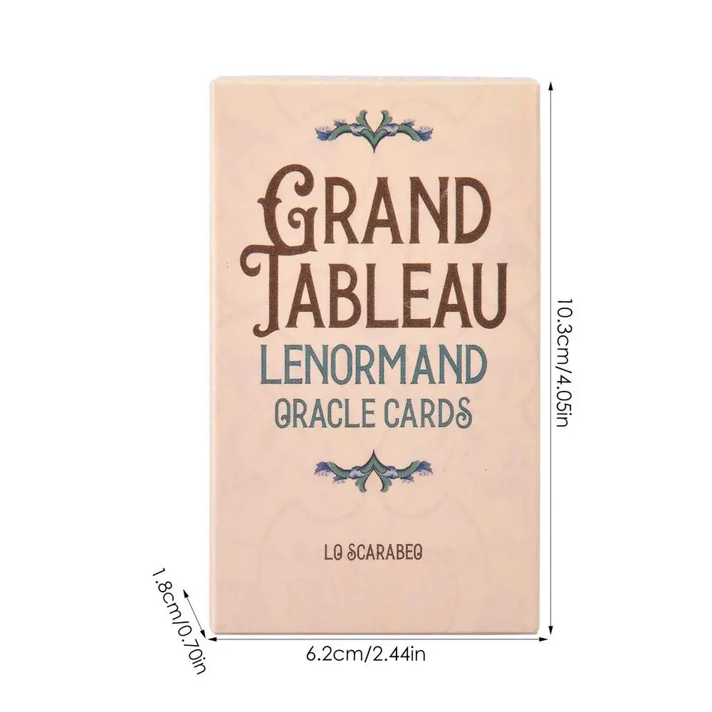 Grand Tableau Lenormand Tarot Divination Tools Oracle Card 36pcs Party Tarot Card Board Game Tarot Fortune Telling Cards