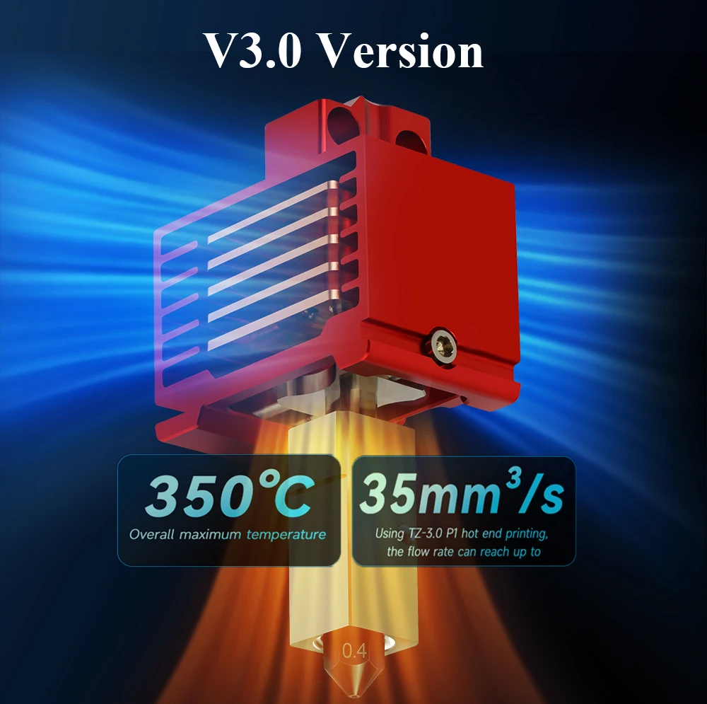Hotend For Bambu Lab P1P X1C P1S X1 V2.0 Upgrade Hot End Print Head 3D Printing Parts for Bambulab