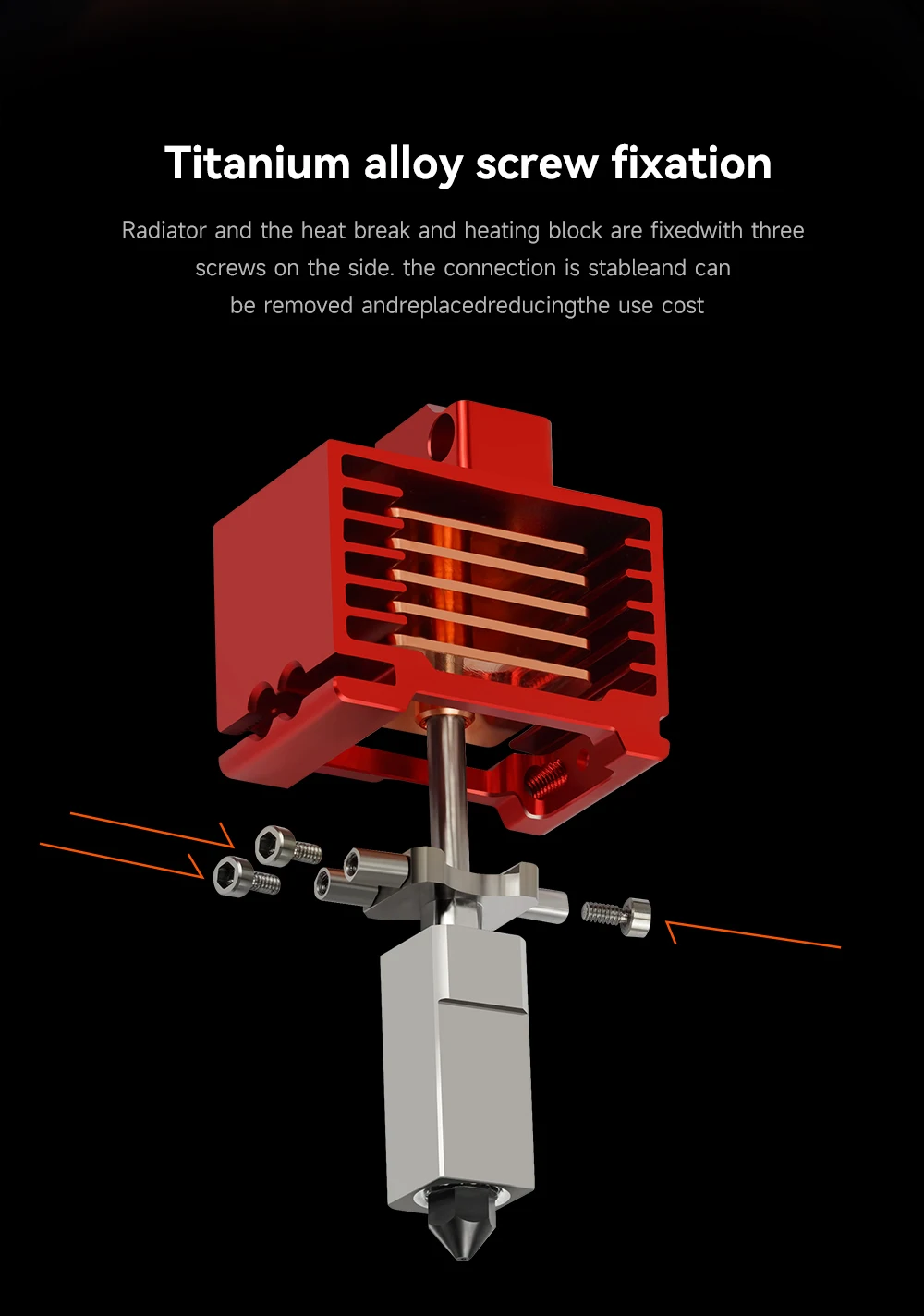 Hotend For Bambu Lab P1P X1C P1S X1 V2.0 Upgrade Hot End Print Head 3D Printing Parts for Bambulab