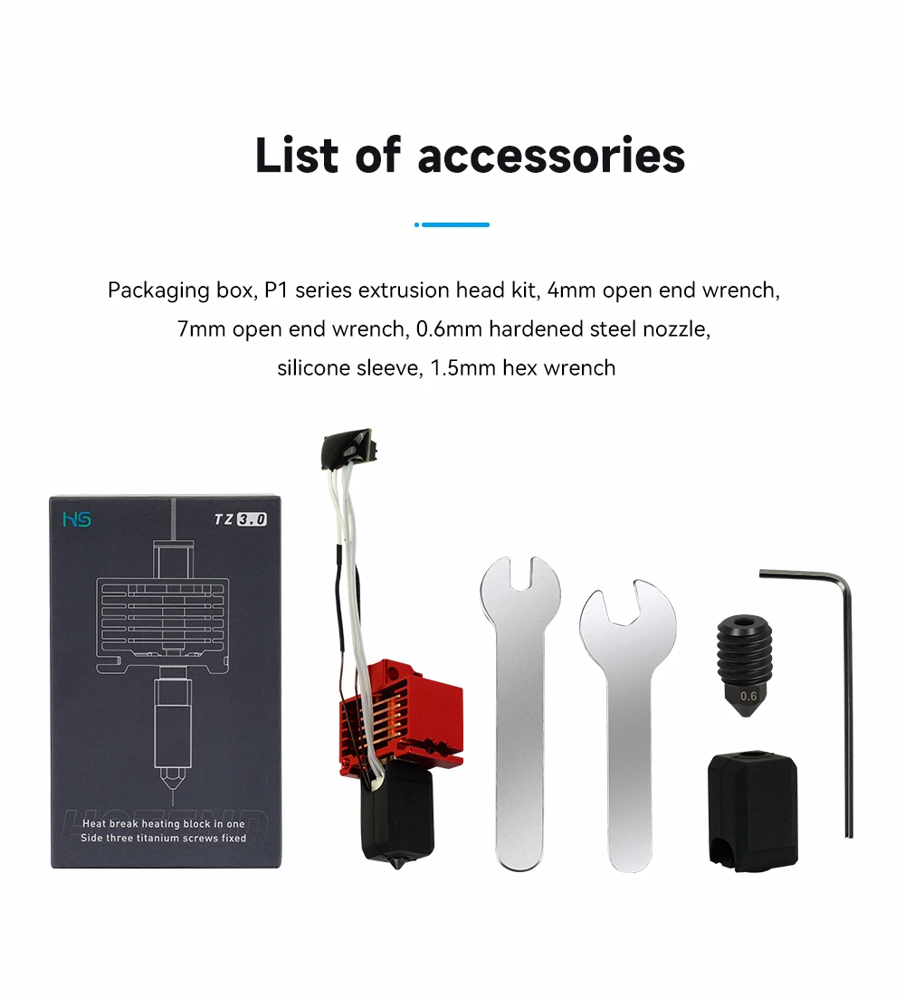 Hotend For Bambu Lab P1P X1C P1S X1 V2.0 Upgrade Hot End Print Head 3D Printing Parts for Bambulab