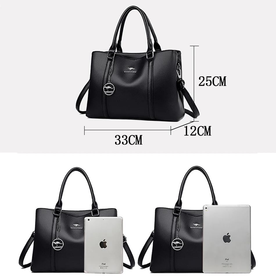 Genuine Brand Luxury Designer Women Bags High Quality Leather Shoulder Crossbody Messenger Tote Bag Large Handbag Purses