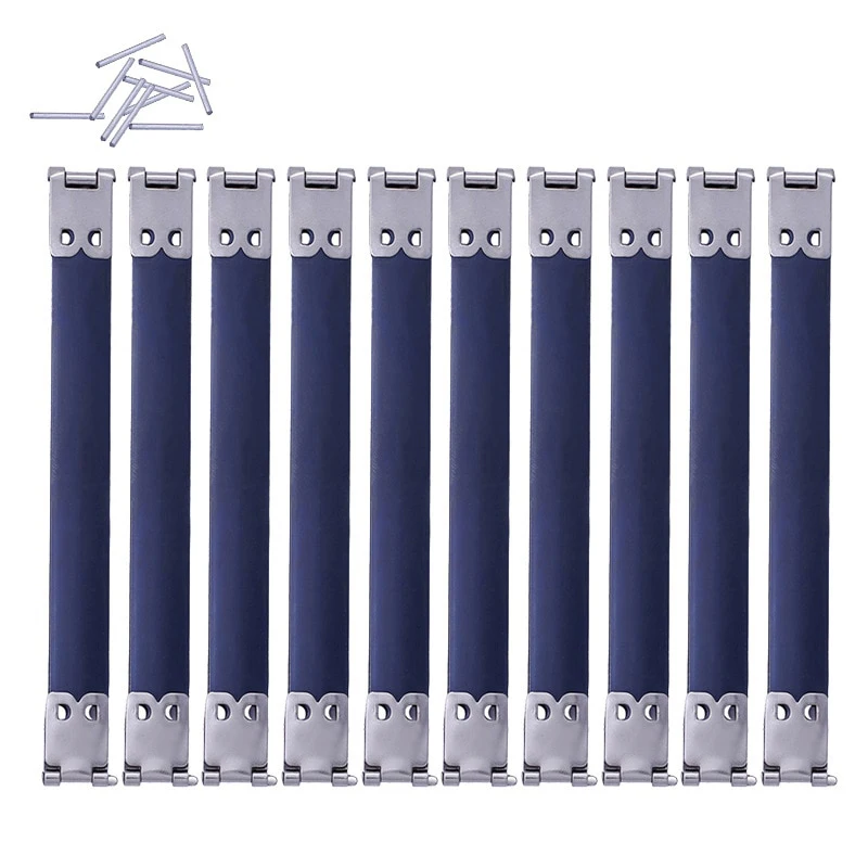 10Pcs DIY Metal Internal Flex Frames Clasp Lock Bag Purse Handbag Handle Replace Hinges Spring Clip Vintage Sewing Accessories