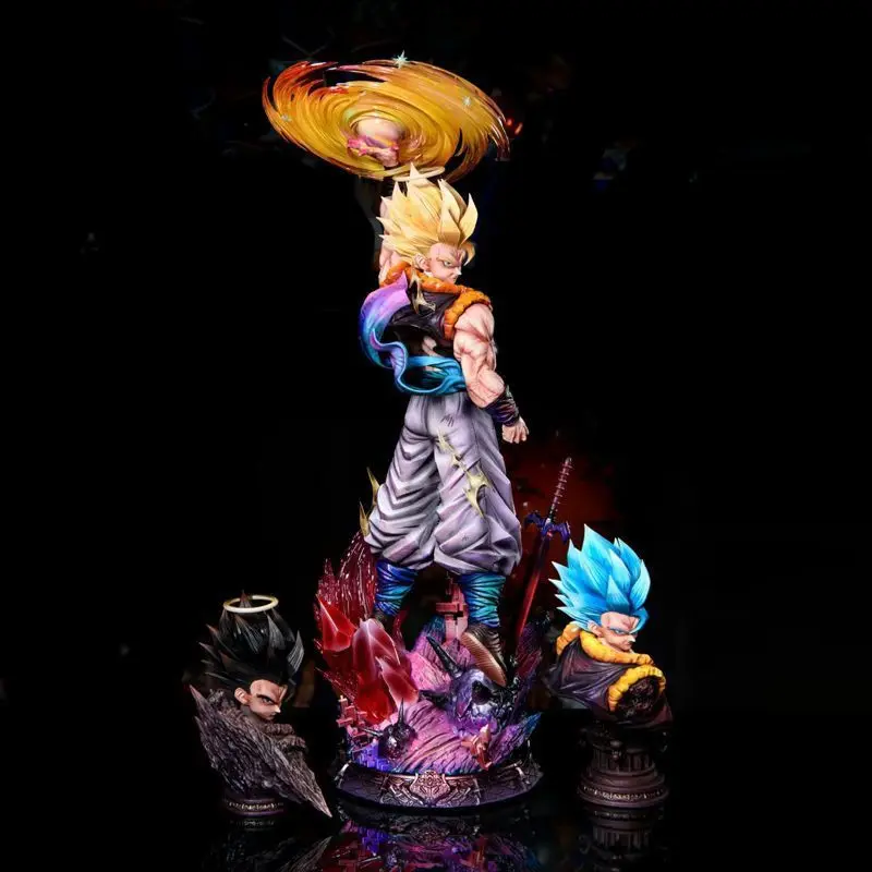 JT Studio Dragon Ball Gogeta Anime Figures 45cm SSj3 Gogeta Action Figurine PVC Statue Desk Decoration Collection Model Toy Gift