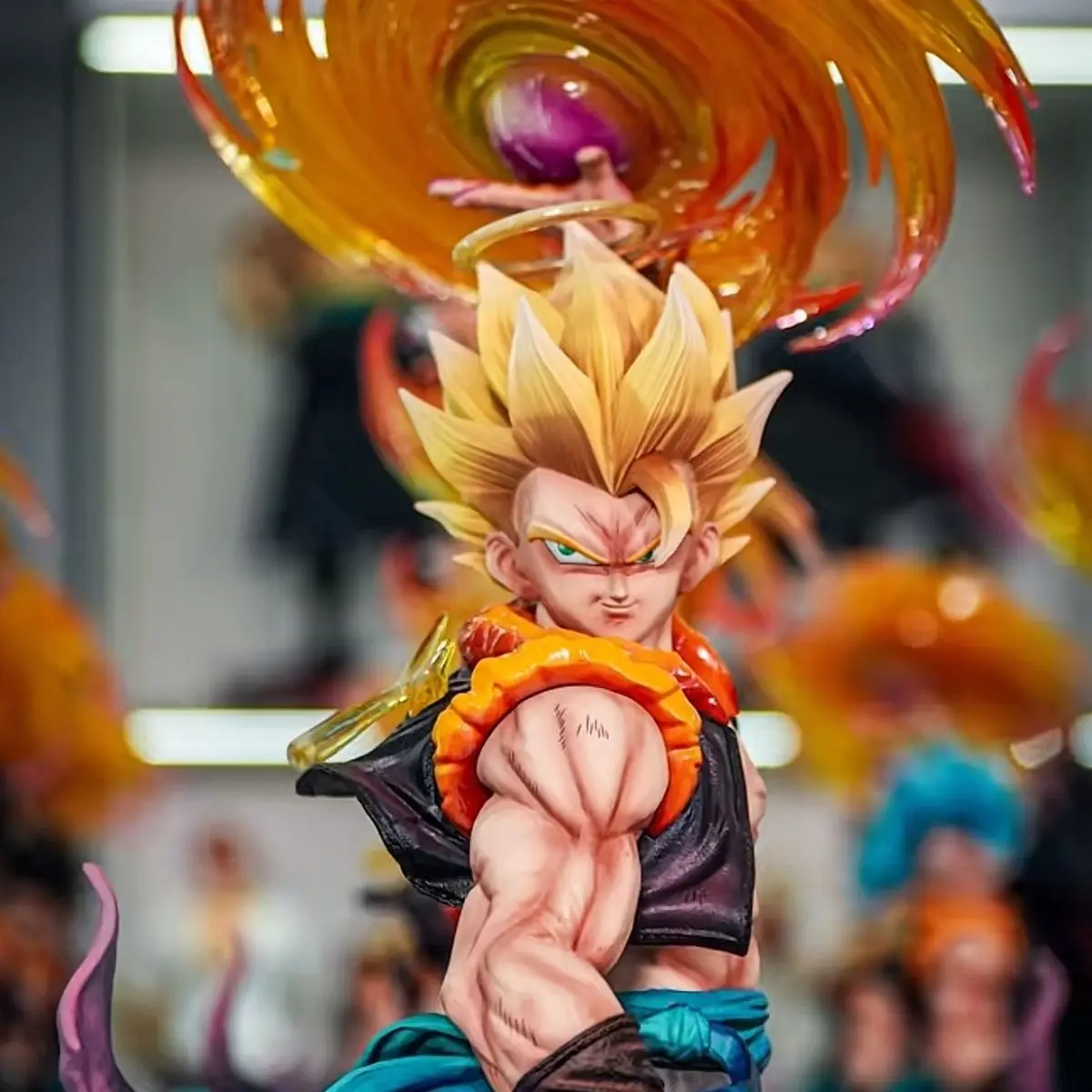JT Studio Dragon Ball Gogeta Anime Figures 45cm SSj3 Gogeta Action Figurine PVC Statue Desk Decoration Collection Model Toy Gift