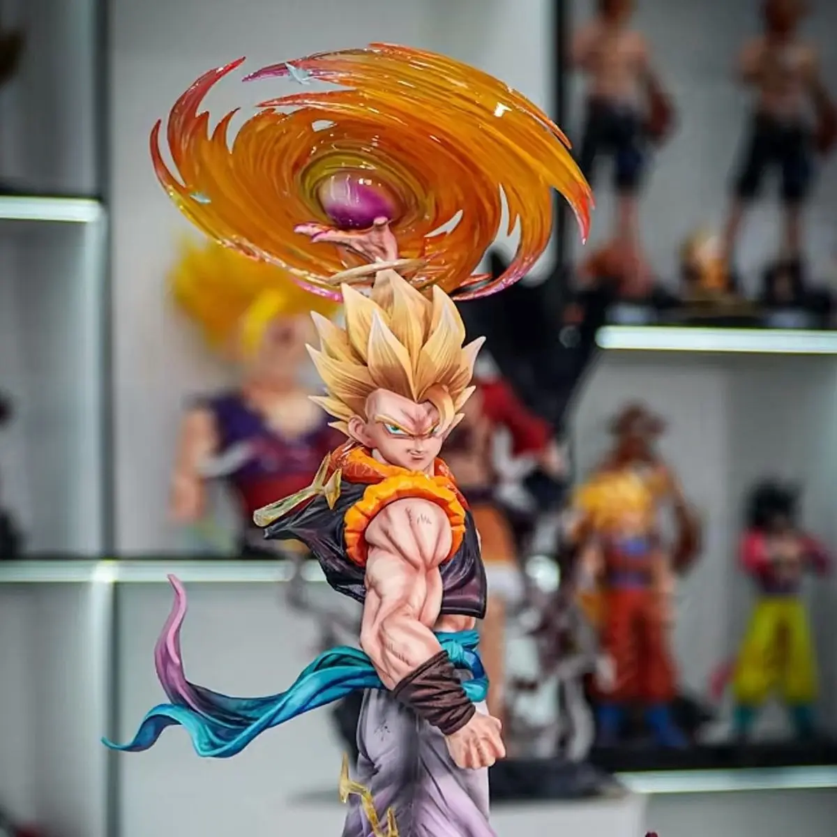 JT Studio Dragon Ball Gogeta Anime Figures 45cm SSj3 Gogeta Action Figurine PVC Statue Desk Decoration Collection Model Toy Gift