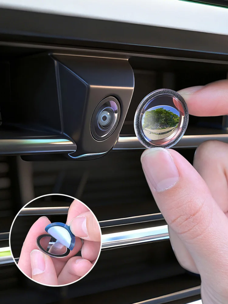 2PCS Car Camera Protective Cover Front Bumper Camera Anti-Scratch Shield Lens Guard PC Protective Cover Kits
