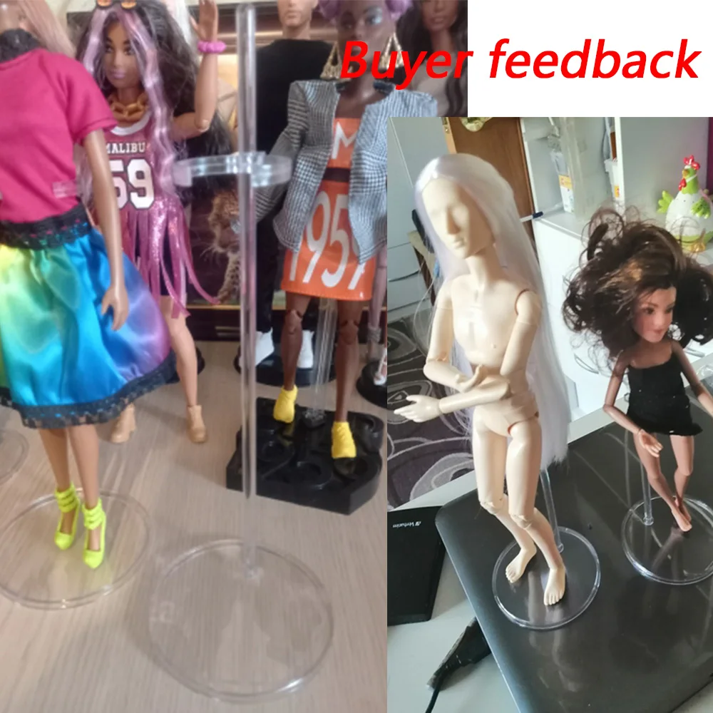 1 PC Stands For 1/6 Dolls Transparent Support Doll Stand 30cm Figure Display Holder High Quality Toys Accessories