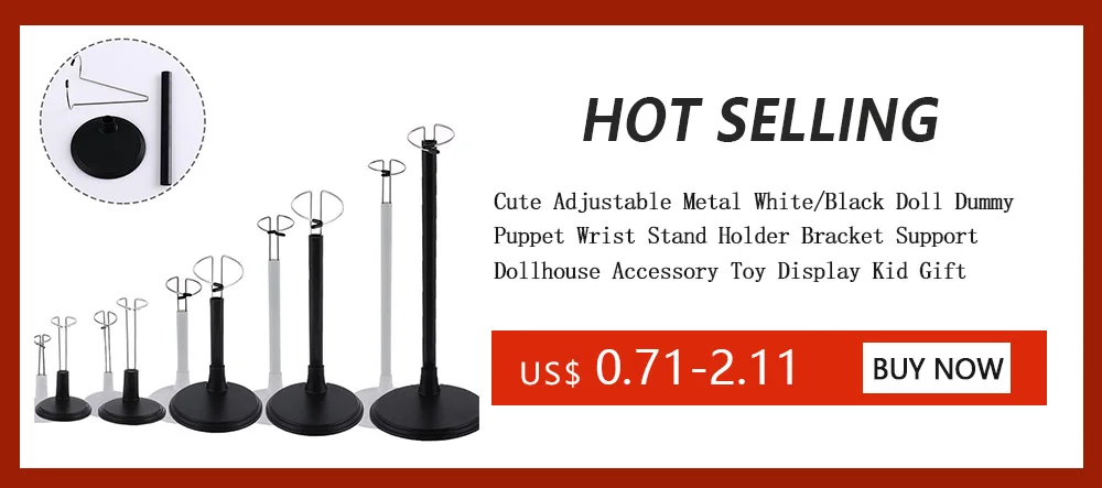 1 PC Stands For 1/6 Dolls Transparent Support Doll Stand 30cm Figure Display Holder High Quality Toys Accessories