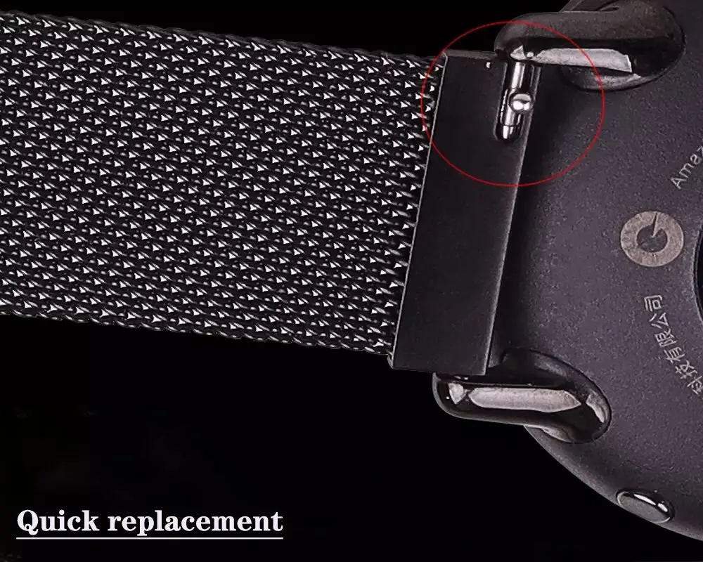 Magnetic Loop for Amazfit GTS/4/2//GTS4 Mini/BALANCE/Active 2/3/4 20mm 22mm Metal Mesh Smartwatch Bracelet Amazfit Bip 5 6 Strap