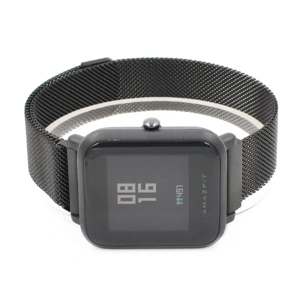 Magnetic Loop for Amazfit GTS/4/2//GTS4 Mini/BALANCE/Active 2/3/4 20mm 22mm Metal Mesh Smartwatch Bracelet Amazfit Bip 5 6 Strap