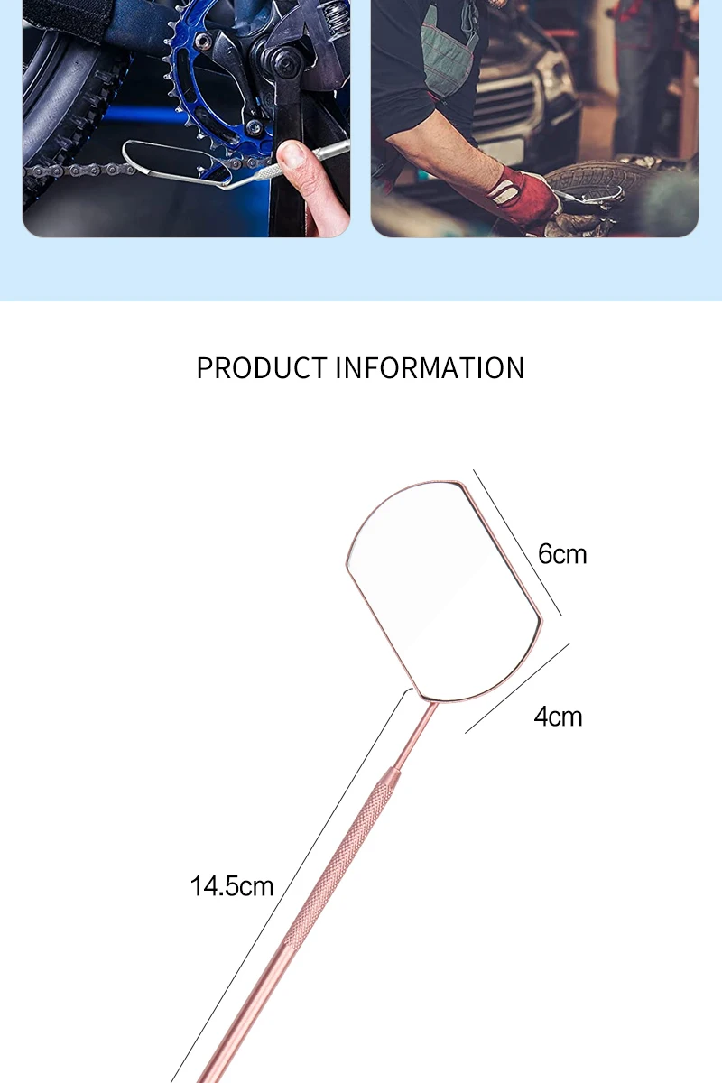 1 Pc Magnifying Checking Eyelash Extension Makeup Mirror Stainless Steel Handle Beauty Tool for False Eyelashes Grafting Tools