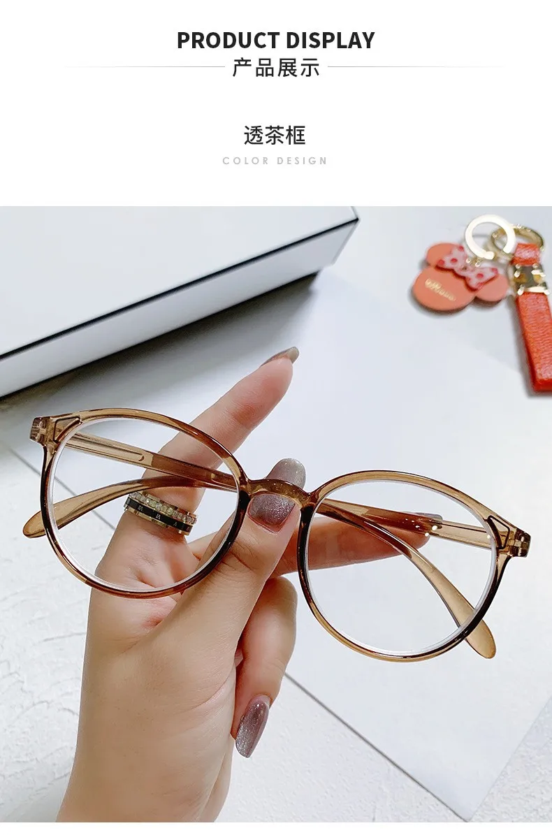 New Arrival Computer Glasses PC Frame Women Men Anti Blue Light Round Eyewear Blocking Glasses Optical Spectacle Eyeglass