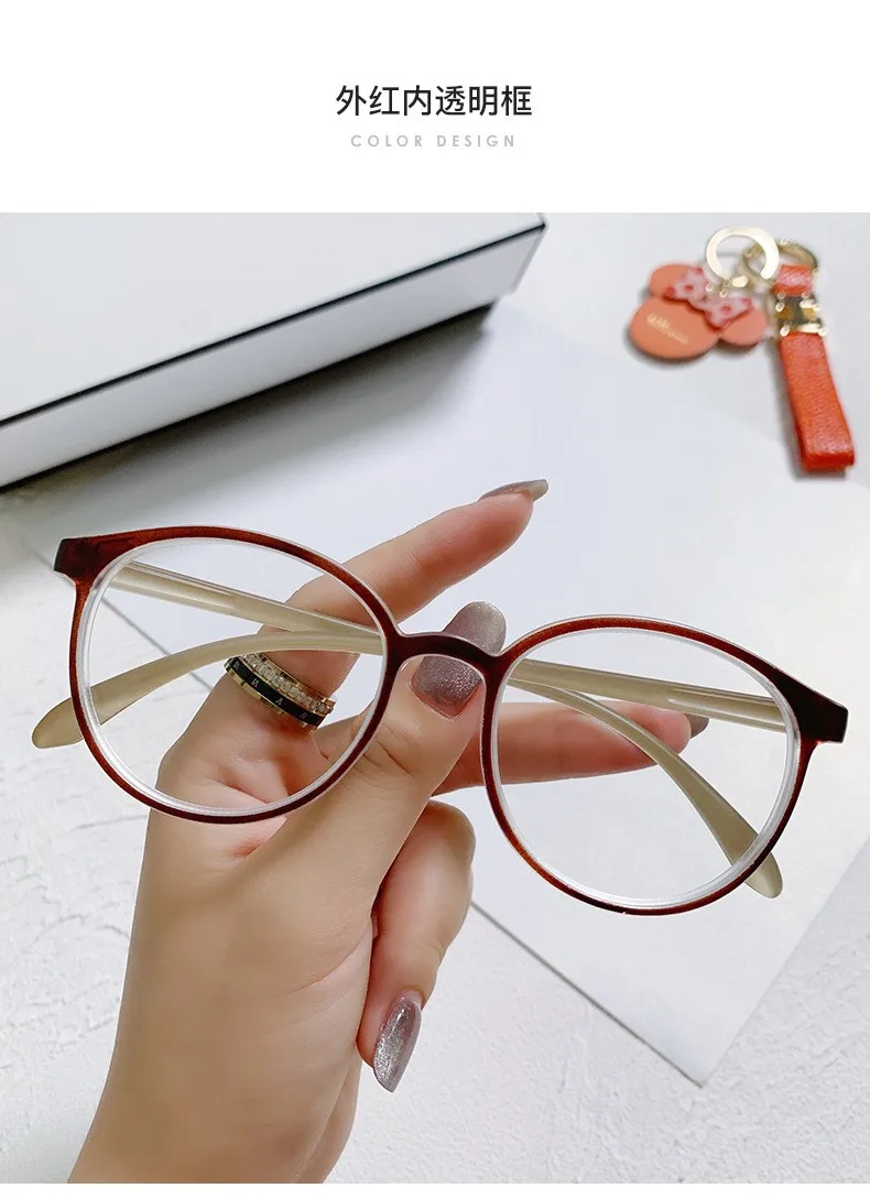 New Arrival Computer Glasses PC Frame Women Men Anti Blue Light Round Eyewear Blocking Glasses Optical Spectacle Eyeglass