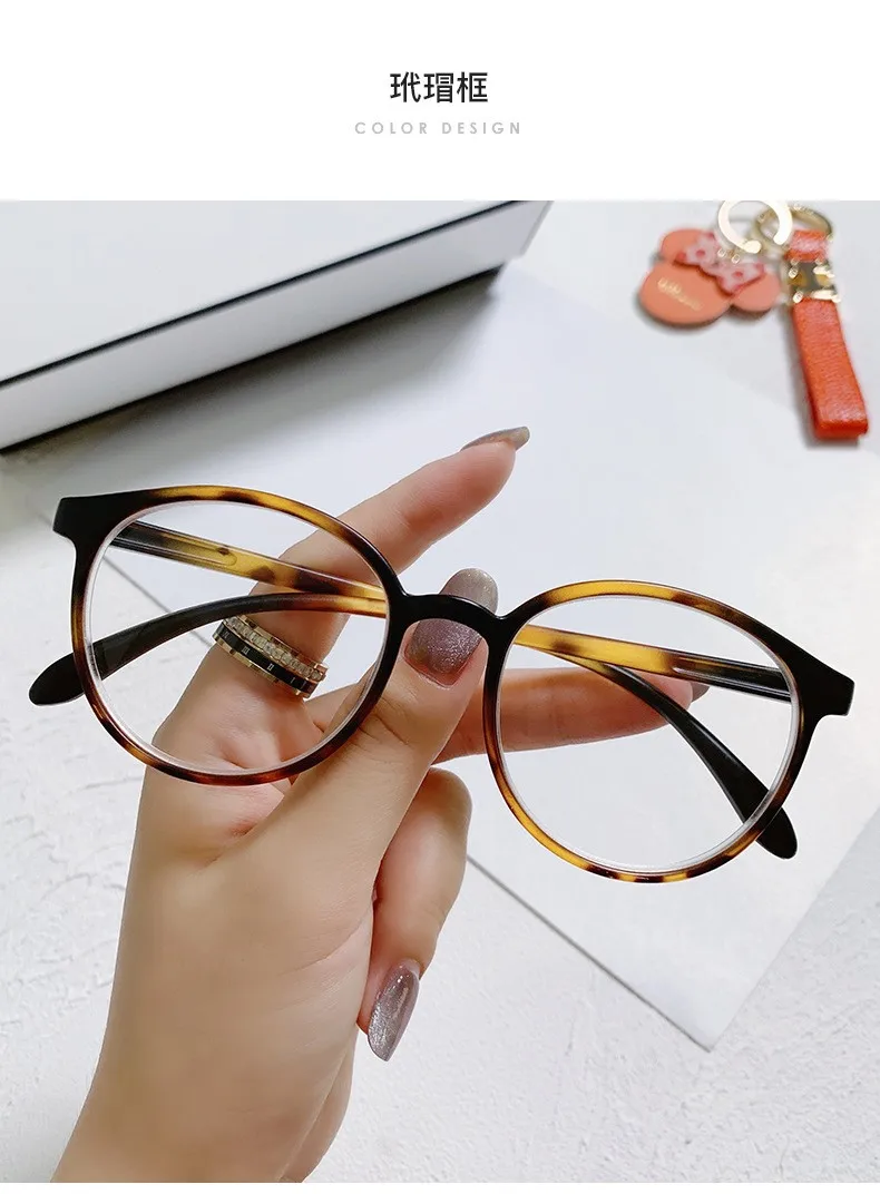 New Arrival Computer Glasses PC Frame Women Men Anti Blue Light Round Eyewear Blocking Glasses Optical Spectacle Eyeglass