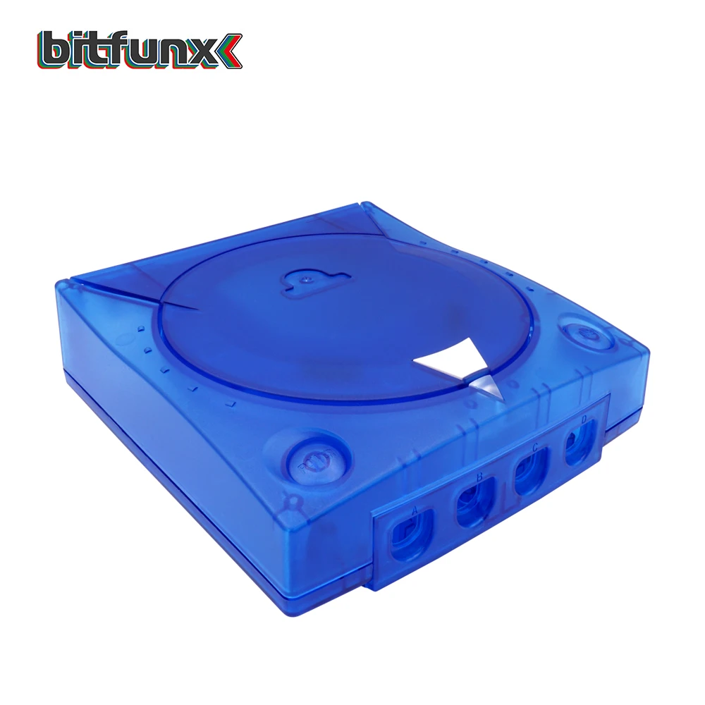 Bitfunx Replacement Plastic Shell Translucent Case for SEGA Dreamcast DC Retro Video Game Console Transparent Boxes