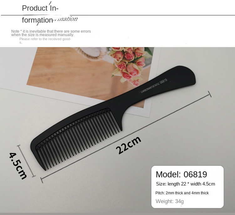Professional Hair Cutting Comb Women Mens Hair Cut Comb High Quality Thicken Barber Salon Hair Style Comb Hairdressing Hairbrush