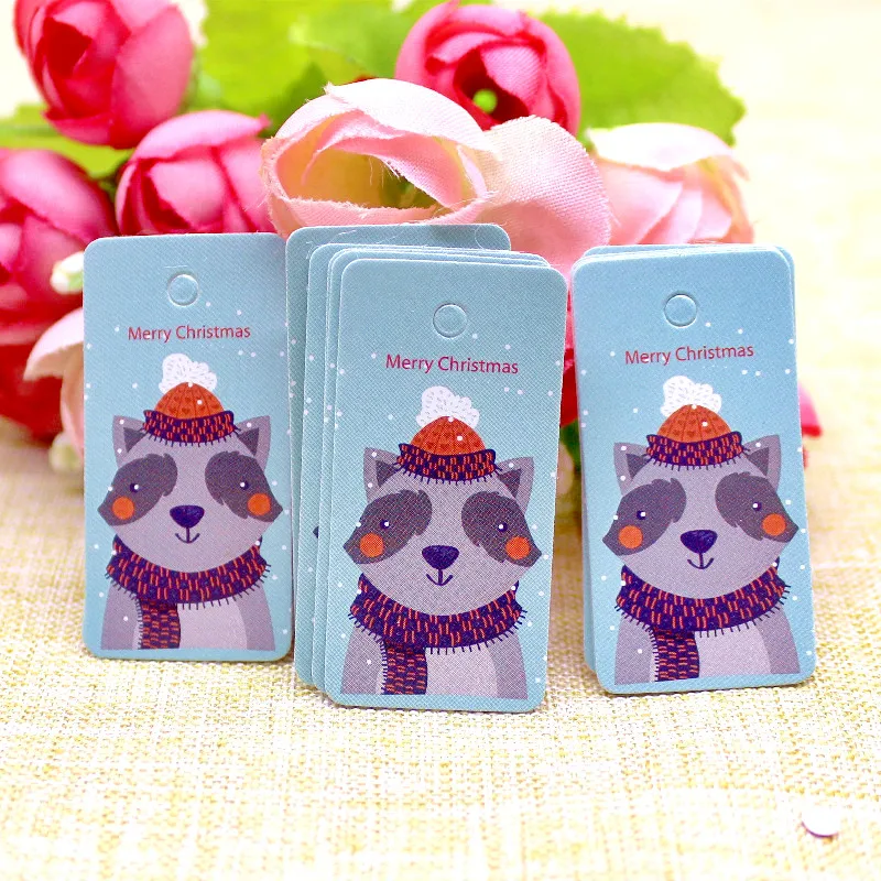100pcs Kraft Paper Tags with Strings Handmade with Love Hang Tags Garment Tags for Candy/Gift/Cookies Display Packing Label Card
