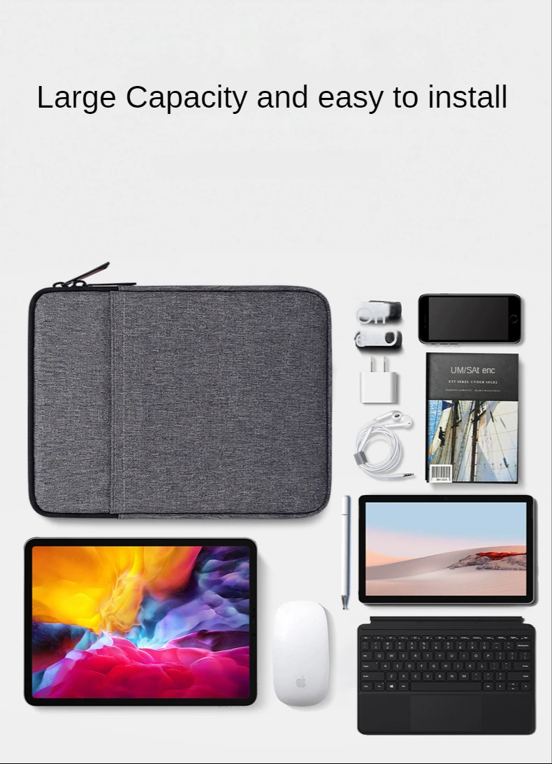 Handbag Case For Lenovo Legion Y700 8.8" Bag Sleeve Zipper Shockproof Pockets Pouch Funda for lenovo Legion Y700 TB-9707F 2022