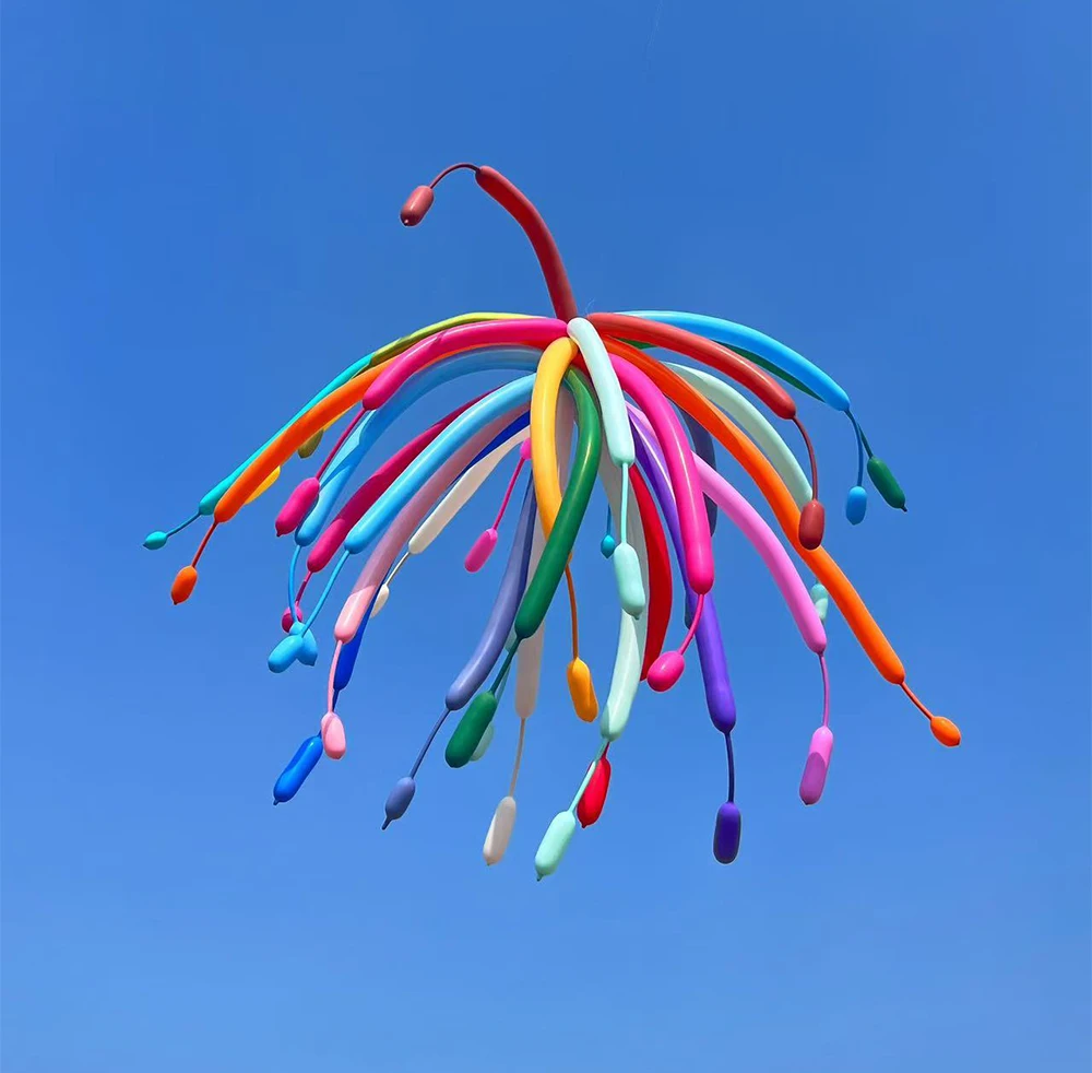 Long Strip Latex Balloon 100 PCS Red Green Yellow Blue Pink Mixed DIY Birthday Party Wedding Ballons Baby Shower Decoration